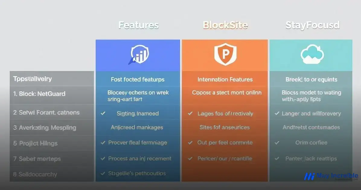 Comparativa de aplicaciones de bloqueo