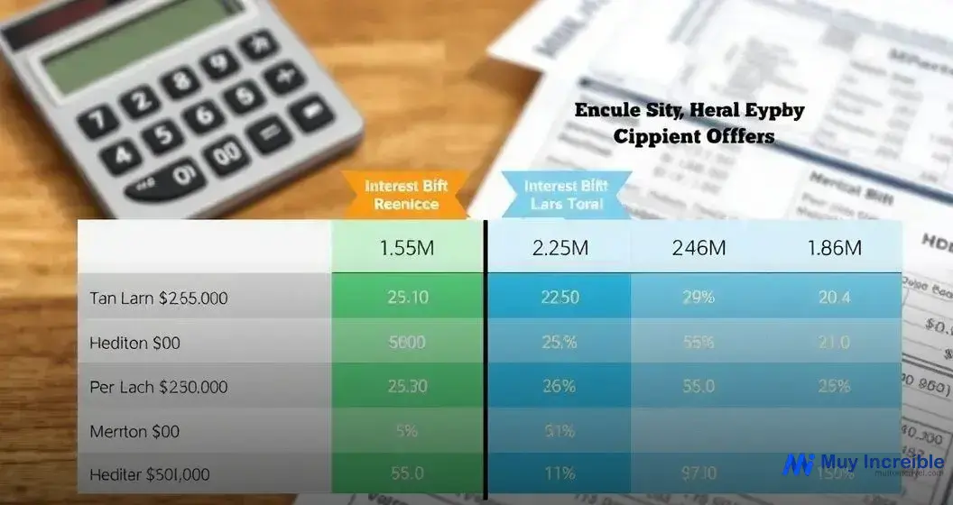 Comparativa de tasas de interés