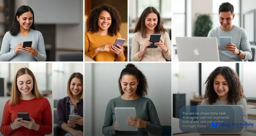 Testimonios de usuarios sobre apps de organización